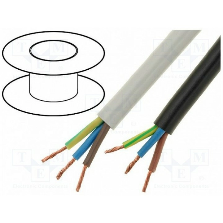 Провод OWY круглая многопров Cu Manex H05VV-F3X2.5WH (OWY-3X2.5WH)