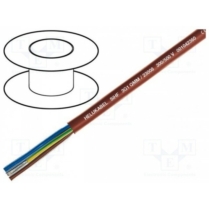 Провод SiHF Cu HELUKABEL 23008 (SIHF3X1)