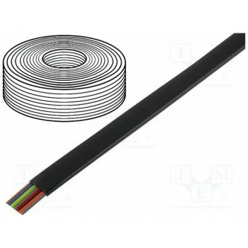 Провод телефонный многопров BQ CABLE TEL-0081CCA-100-BK