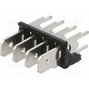 Наконечник плоский 6,3мм KEYSTONE 7814