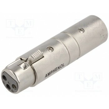 Соединитель xlr "мама",xlr "папа" AMPHENOL AC3F3MW