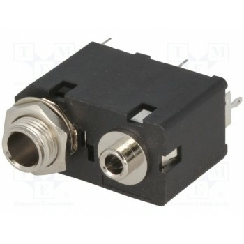 Гнездо jack 3,5мм + jack 6,35мм AMPHENOL ACJS-MVD985-3
