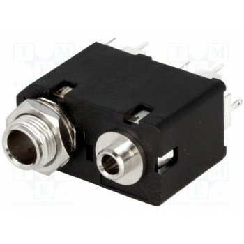 Гнездо jack 3,5мм + jack 6,35мм AMPHENOL ACJS-MVD985-5