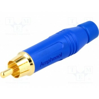 Вилка rca AMPHENOL ACPR-BLU