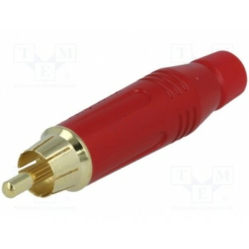 Вилка rca AMPHENOL ACPR-RED
