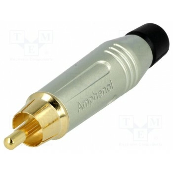 Вилка rca AMPHENOL ACPR-SBK