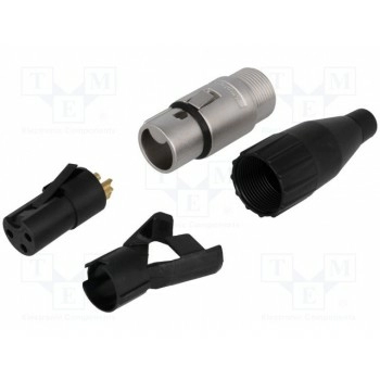 Вилка xlr AMPHENOL AC3F-AU