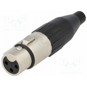 Вилка xlr AMPHENOL AC3F