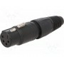 Вилка xlr NEUTRIK NC4FX-B (NTR-NC4FXB)