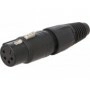 Вилка xlr NEUTRIK NC4FX-B (NTR-NC4FXB)