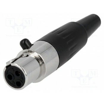 Вилка xlr mini AMPHENOL AG3F