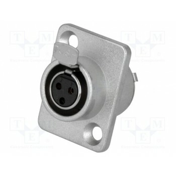 Гнездо xlr mini AMPHENOL AG3FCRV