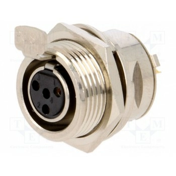 Гнездо xlr mini AMPHENOL AG4FCE