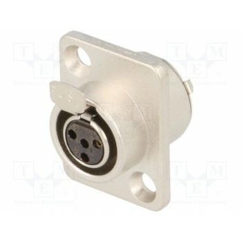 Гнездо xlr mini AMPHENOL AG4FCRV