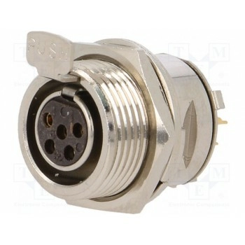 Гнездо xlr mini AMPHENOL AG5FCE