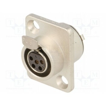 Гнездо xlr mini AMPHENOL AG5FCRV