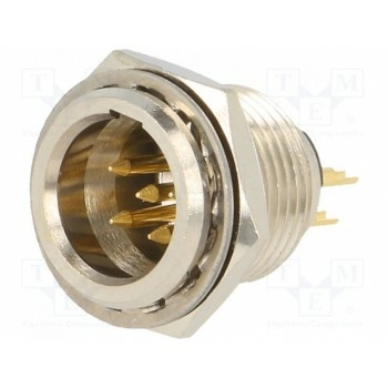 Гнездо xlr mini AMPHENOL AG5MCC