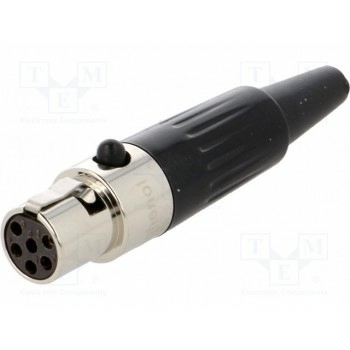 Вилка xlr mini AMPHENOL AG6F