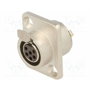 Гнездо xlr mini AMPHENOL AG6FCRV