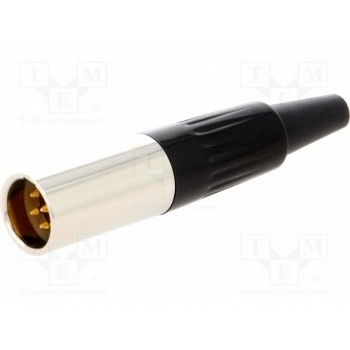 Вилка xlr mini AMPHENOL AG6M