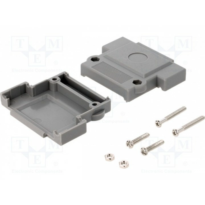 Корпус для разъемов d-sub фиксация винтами ENCITECH 1520-0101-03 (DFCK25-P-K)