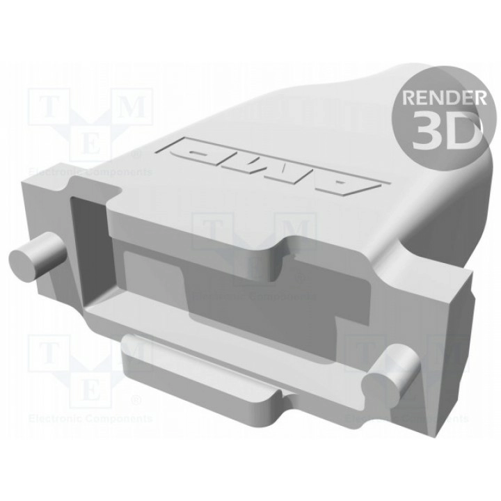 Корпус для разъемов d-sub d-sub 15pin, d-sub hd 26pin TE Connectivity 5745172-3 (5745172-3)