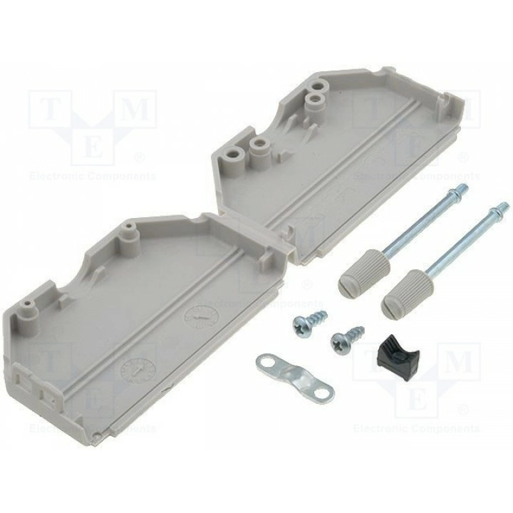 Корпус для разъемов d-sub d-sub 37pin, d-sub hd 62pin ENCITECH 6353-0101-04 (DPPK37-LG-K)