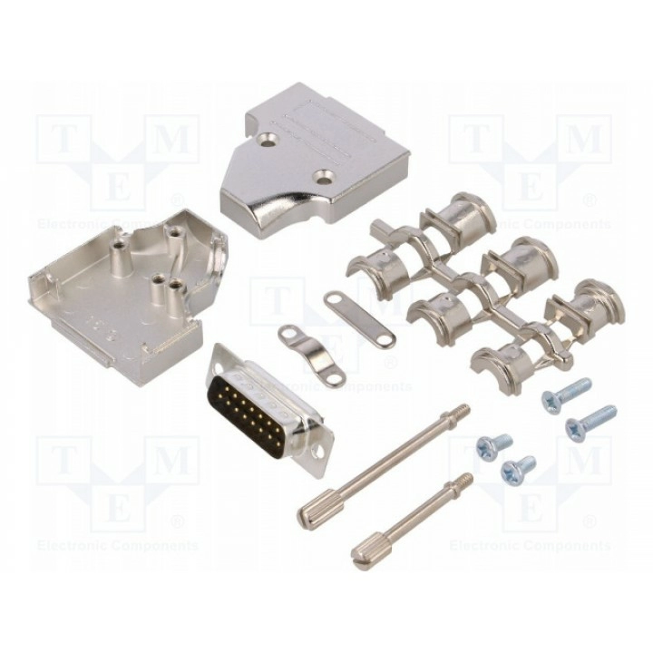 D-sub pin 15 ENCITECH 6355-0007-02 (MHDM35-15-DBP-K)