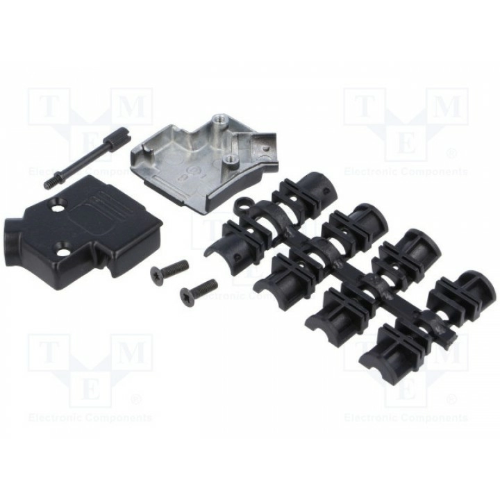 Корпус для разъемов d-sub d-sub 9pin, d-sub hd 15pin MH CONNECTORS MHD45ZK9-BK-K (MHD45ZK9-BK-K)