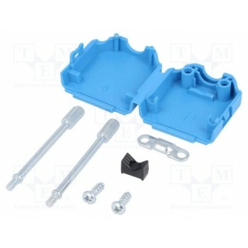 Корпус для разъемов d-sub d-sub 9pin,d-sub hd 15pin MH CONNECTORS MHDPPK9-B-K