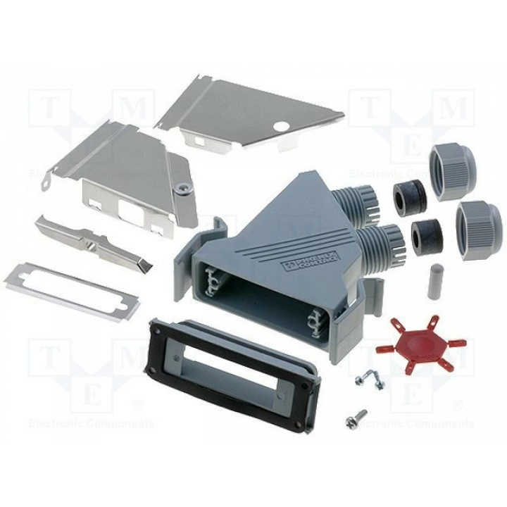 Корпус для разъемов d-sub d-sub 25pin, d-sub hd 44pin PHOENIX CONTACT VS-25-SET-EMV 1652208 (VS25-SET-EMV)