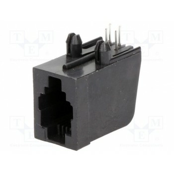 Гнездо rj9 TE Connectivity 5555980-1