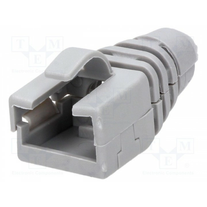 Корпус вилки rj45 цвет светло-серый<a title="encitech 6510-0102-01" onclick="_trackevent('rj45srb-ret-lg', 'thumbnail', 'pip') ENCITECH 6510-0102-01 (RJ45SRB-RET-LG)