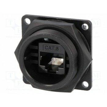 Гнездо rj45 SWITCHCRAFT DCP-RJ6T-RD