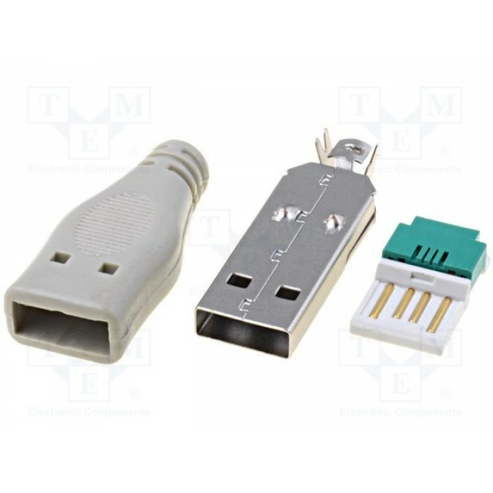 Вилка usb a (USBA-PLUG/IDC)