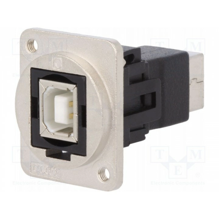 Соединитель гнездо usb b, с обеих сторон CLIFF CP30203NM3 (CP30203NM3)