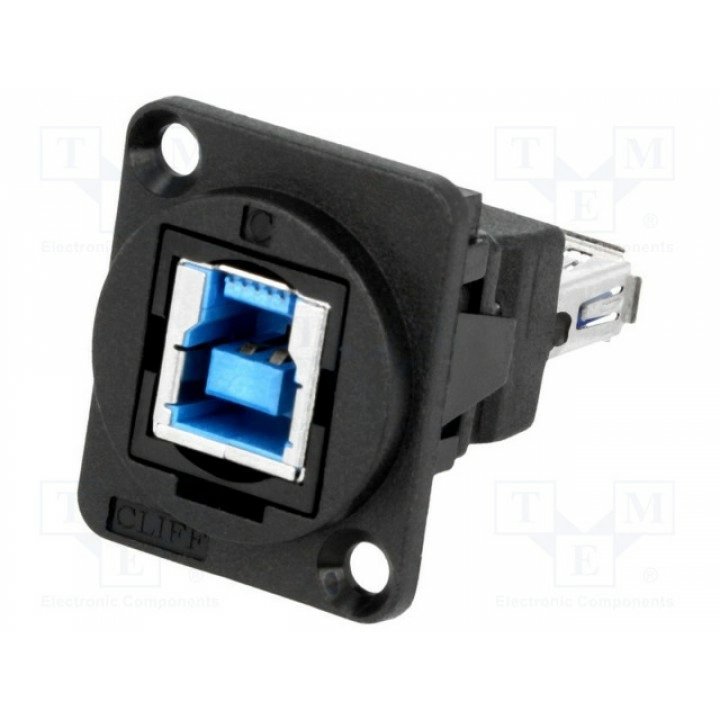Соединитель гнездо usb a, гнездо usb b CLIFF CP30206N (CP30206N)