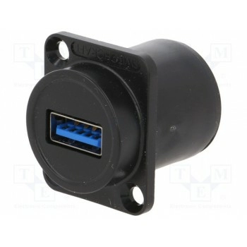 Адаптер гнездо usb a-спереди,гнездо micro usb ab-сзади SWITCHCRAFT EHUSB3ACAB
