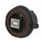 Адаптер гнездо usb a, гнездо usb b (герметичное) BULGIN PX0842B (PX0842/B)