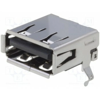 Гнездо usb a ADAM TECH USB-A-S-RA