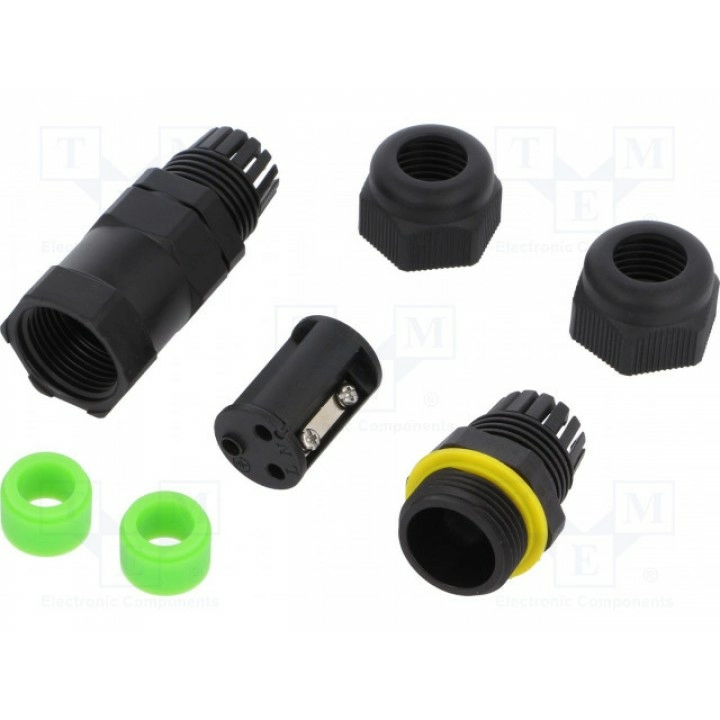 Разъем питания ac зажим под винт AMPHENOL SC-L-PG12-03-GN (SC-L-PG12-03-GN)