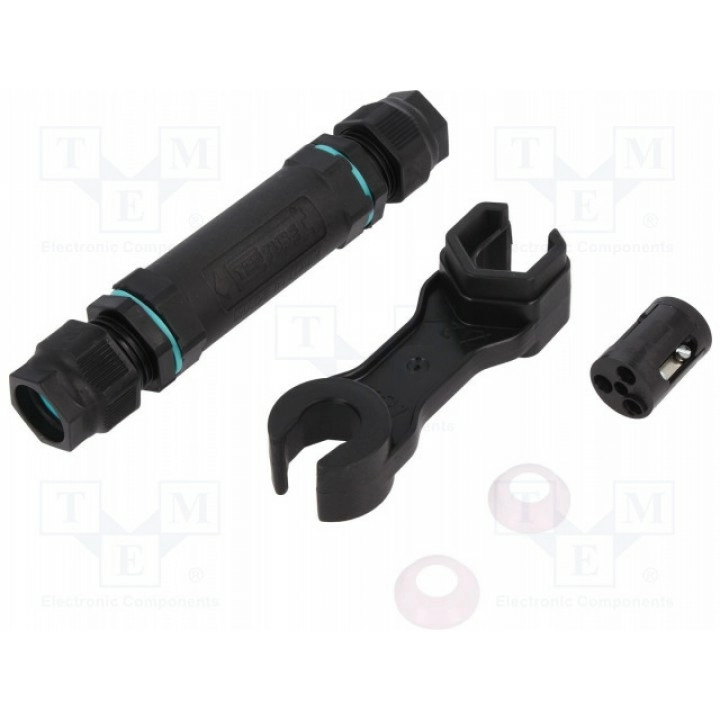Разъем питания ac 5÷13мм TECHNO THR.400.S3D (THR.400.S3D)