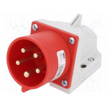 Разъем питания ac, трехфазный гнездо PCE 525-6