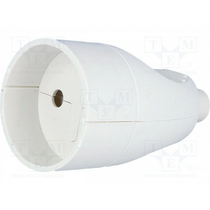 Разъем питания ac гнездо PLASTROL T-10459 (GN-161/WH)