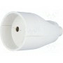 Разъем питания ac гнездо PLASTROL T-10459 (GN-161/WH)