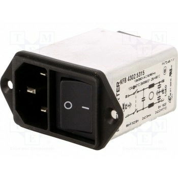 Разъем питания ac гнездо SCHURTER 4302.5315