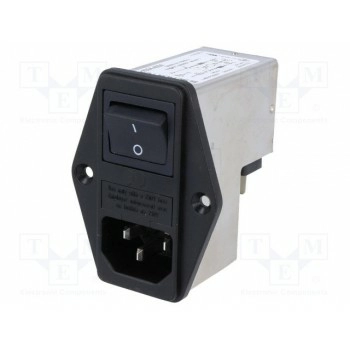 Разъем питания ac гнездо SCHURTER 4304.4004