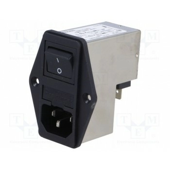 Разъем питания ac гнездо SCHURTER 4304.4023