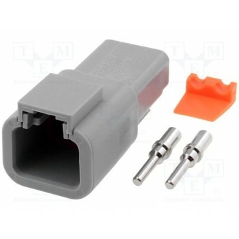 Разъем провод-провод atp AMPHENOL ATP04-2P-KIT01