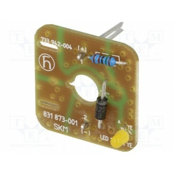 Вставка с led,с защитным диодом HIRSCHMANN 831873001 GDME LED 24 HH YE